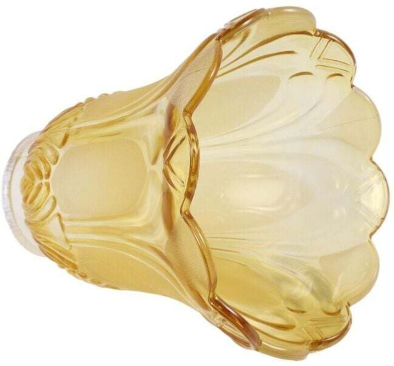 Lampenschirm aus klarem, mattiertem Glas für Deckenventilator