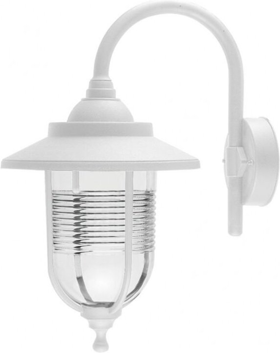 Fabrilamp - Außenwandleuchte tan 1xe27 white ip44 polycarbonat 45,2x25,2x34,2 cm