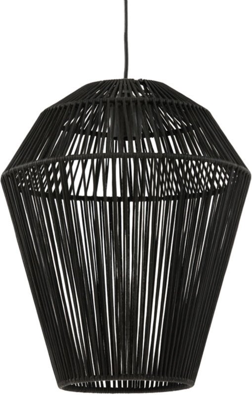 Hängeleuchte - Deya - schwarz - baumwolle - ø - Light&living