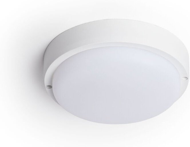 Efectoled - LED-Deckenleuchte 25W Rund für Aussen Ø175 mm IP65 Hublot Weiss 3000K Warmweiß