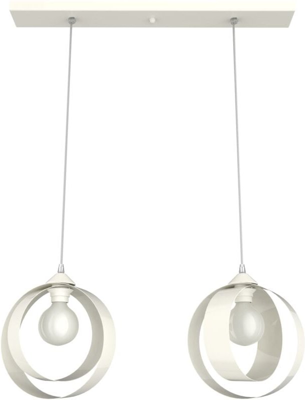 Nucleo sospensione binario 2 luci monocolore lucido