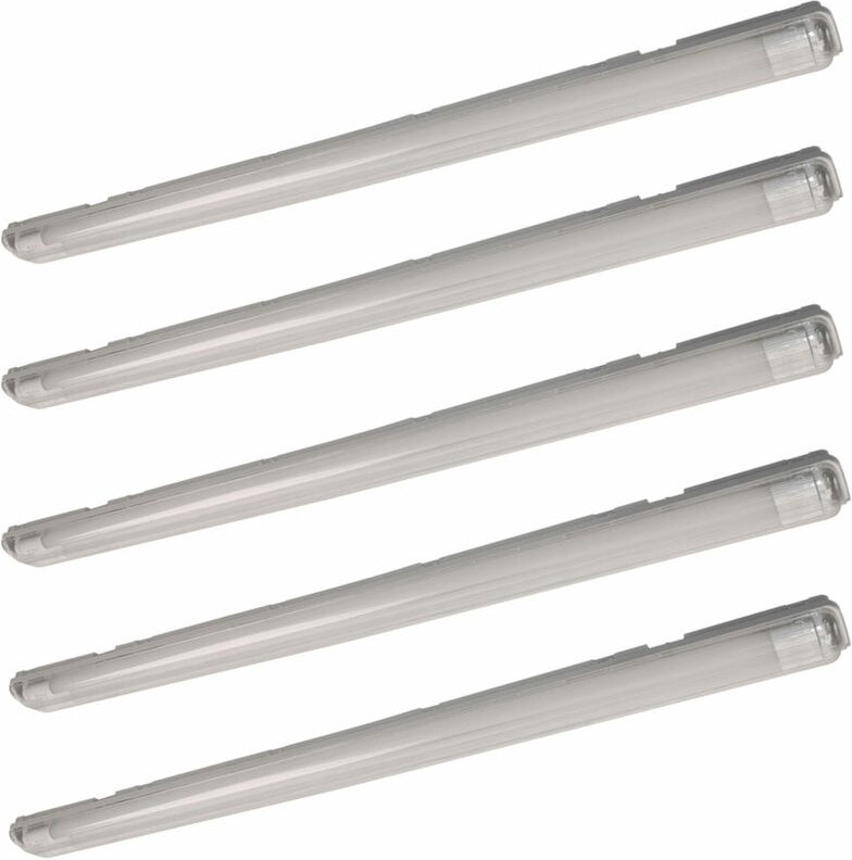 5x led Wannen Lampen Röhren Feucht Raum Lager Hallen Büro Decken Leuchten weiß