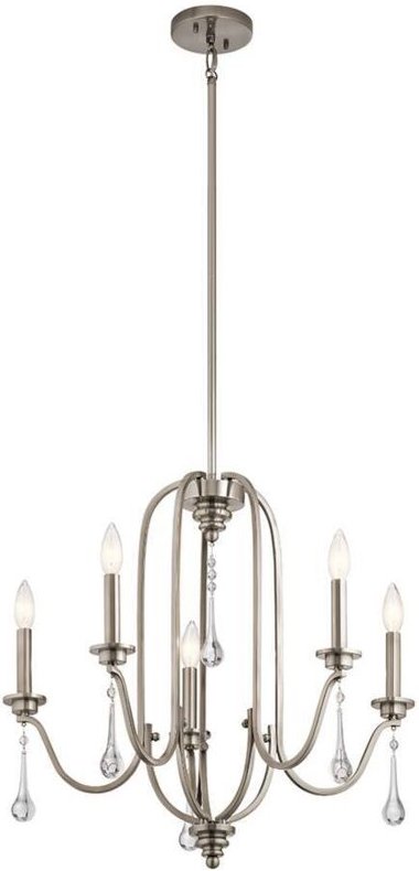 Karlee Kichler 5-Licht Kronleuchter Classic Zinn