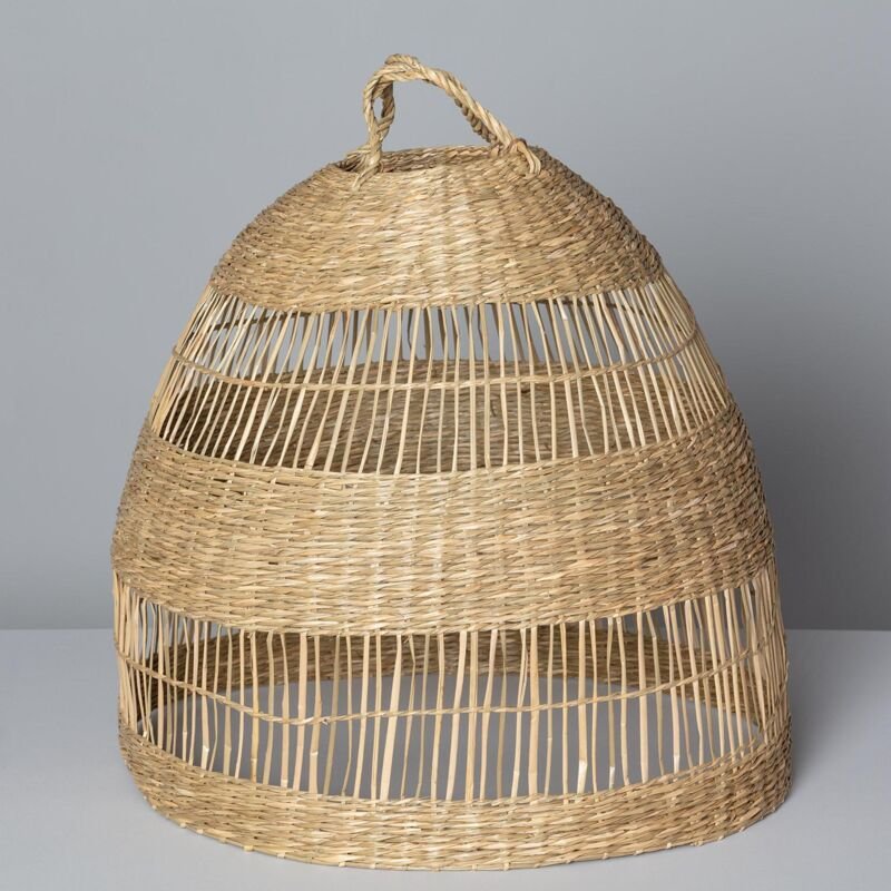 Pendelleuchte Naturfasern Big Sami Ø450 mm ILUZZIA Schwarz - Außen