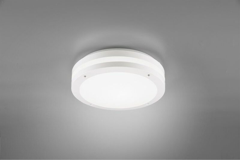 Runde led Außendeckenleuchte Wandlampe kendal in Weiß matt