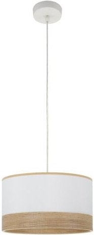 Fabrilamp - Hängeleuchte Olga 1xe27 Weiß/weiß-mad.klar Regx30x30 Cm