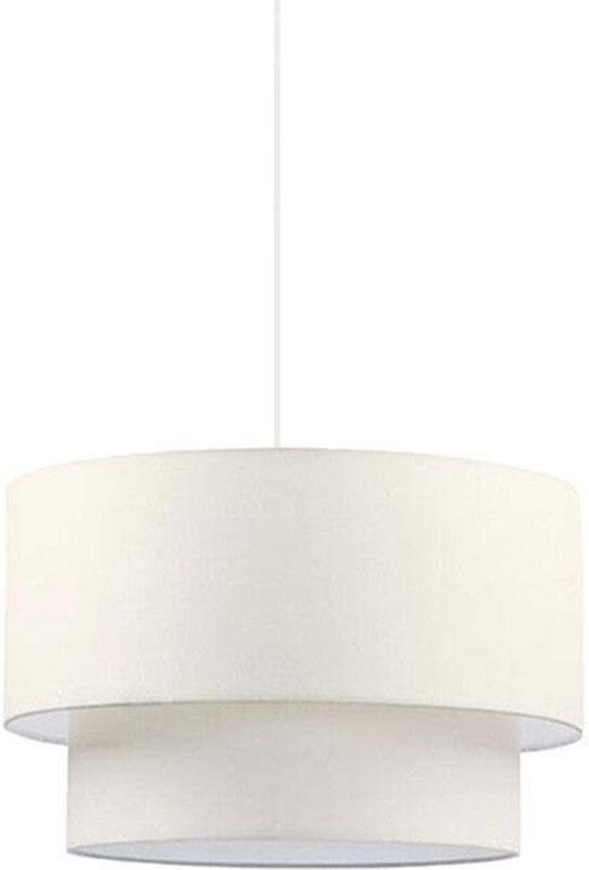 Hanglamp Met Crèmekleurige Kap Plafondlamp 30x20 cm