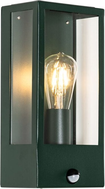 Außenwandleuchte dunkelgrün mit Bewegungsmelder IP44 - Rotterdam