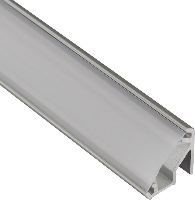 So-tech - led Profil-99 mit opaler Abdeckung 2000 x 15,7 x 15,8 mm Aluminium eloxiert für led Streifen bis 10 mm Breite