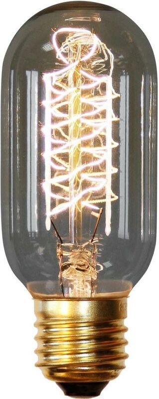 Edison Valve filaments Glühbirne - 11cm Transparent - Messing, Glas, Metall