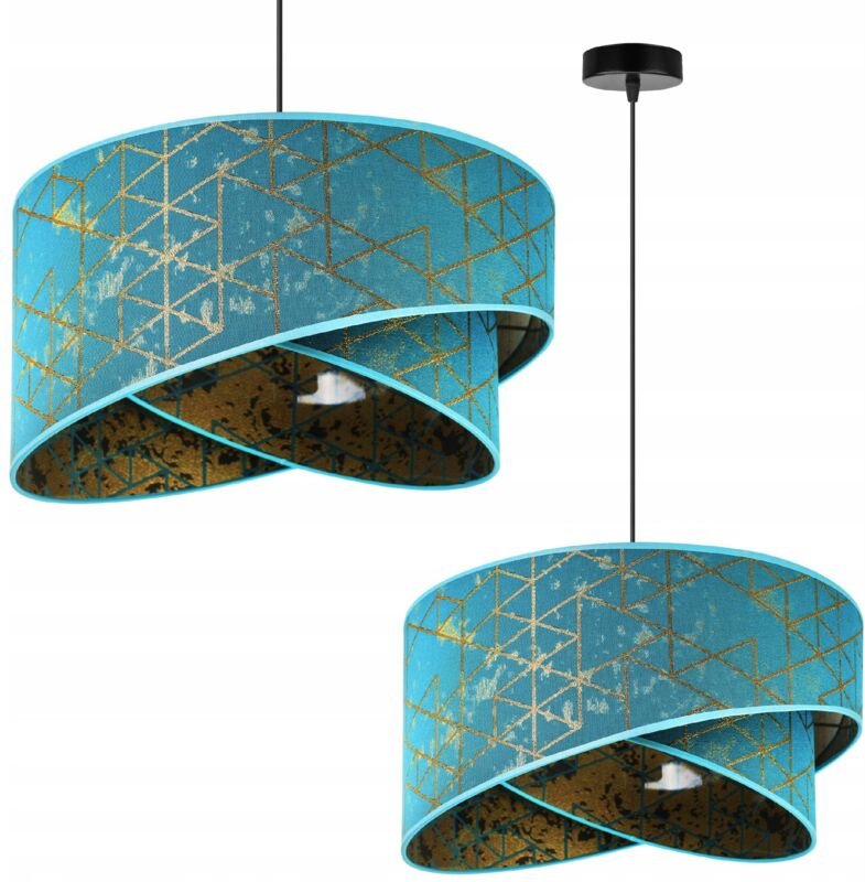 Hängelampe, Deckenleuchter, Lampenschirm, Goldmuster