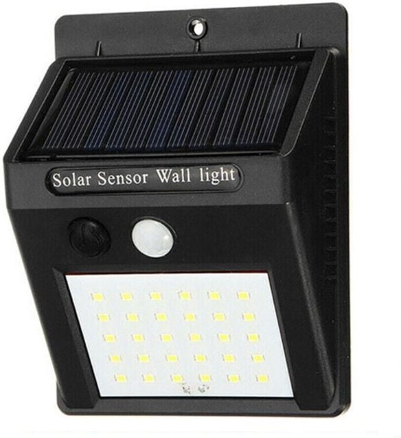 30led-Strahlermitwiederaufladbaremsolarpanelundexternembewegungsmelder