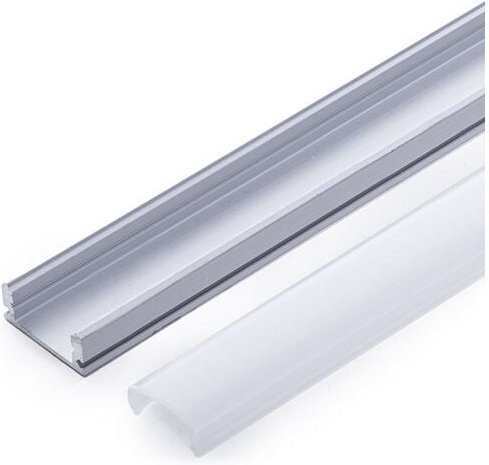 Profil Aluminium Für led -Streifen - Diffusor Milchig x 1M