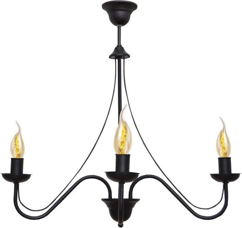 Malbo Mehrarm-Pendelleuchte Schwarz 60cm - Helam