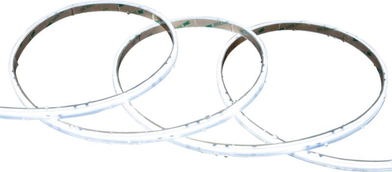 LED-Streifen Dimmbar 220V COB Selbstgleichrichtend 320 LED/m 14W/m 1120lm/m SILICONE FLEX 10mm Schnitt 25cm IP65 nach Ma...