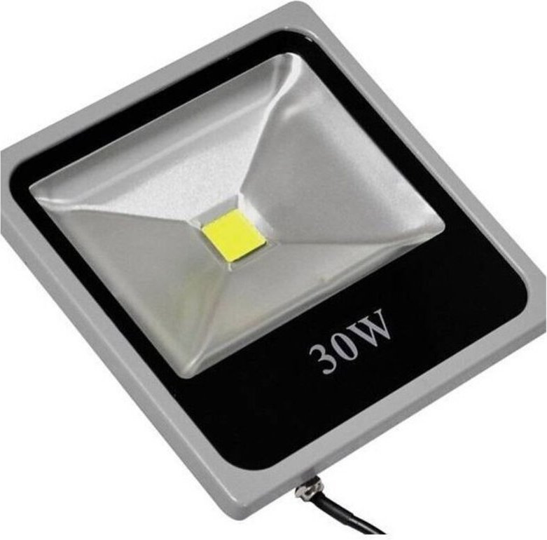 Trade Shop Traesio - Trade Shop - slim led Strahler IP66 hohe Helligkeit kaltweißes Licht 10 20 30 50 w -