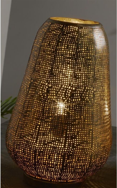 Fynn Tischlampe Kupfer und Gold 40 cm. 25Dx40 cm