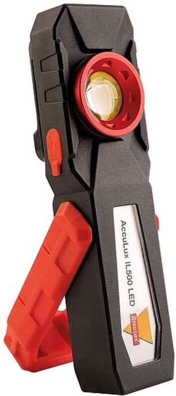 ACCULUX IL 500 LED Leuchte, schwarz/rot - 110 lm