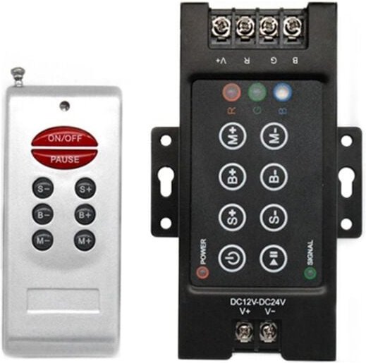 Für RGB-LED-Lichtstreifen mit 8 Tasten und doppelter kabelloser Fernbedienung