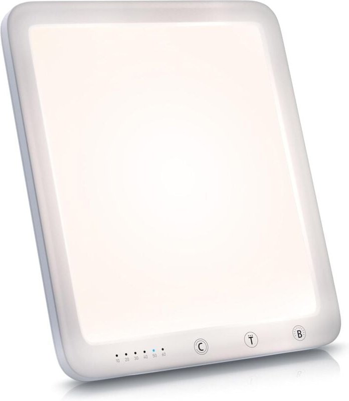 CSL - Tageslichtlampe 10000 Lux dimmbar – LED Lichttherapie – Tageslichtleuchte mit LED Technologie – simuliertes Tagesl...