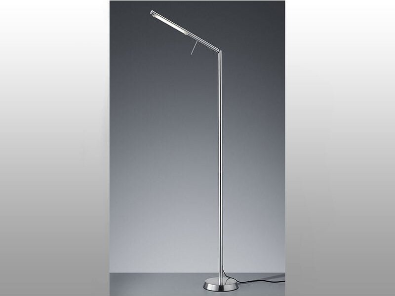 Led Stehleuchte filigran Silber matt mit Sensor Dimmer, 162cm hoch