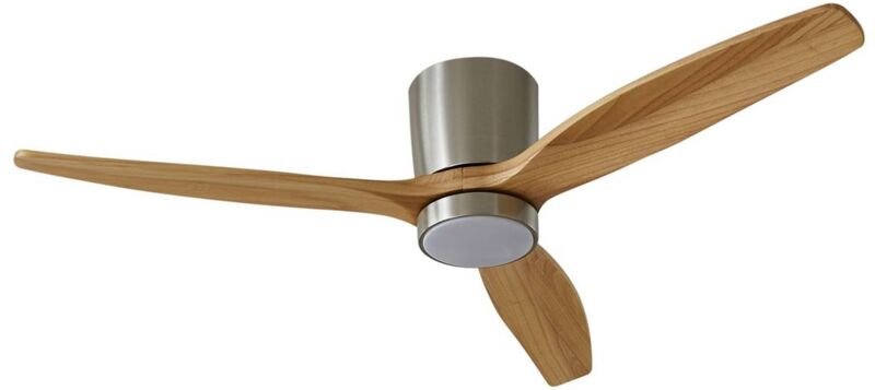 Deckenventilator mit Lampe 'Faipari' aus Holz mit Fernbedienung für Wohnzimmer & Esszimmer von Lucande