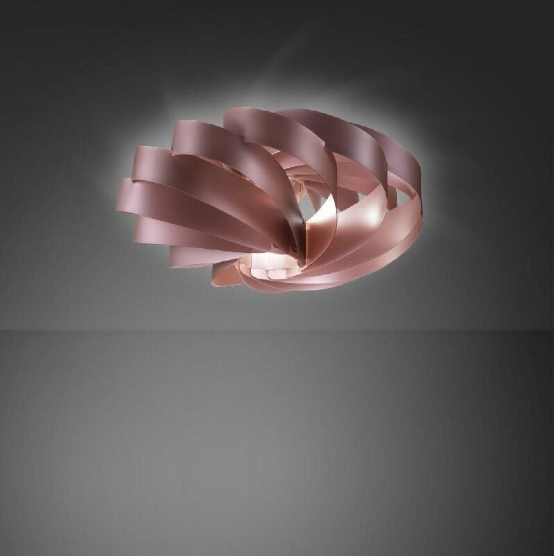 Webmarketpoint - Einflammige flat Deckenleuchte in Pink Polilux Durchmesser 50x H22cm