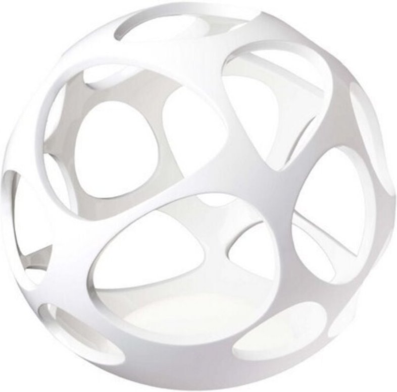 Inspired Mantra - Organica - Tischleuchte 3 Light E27, glänzend weiß, poliertes Chrom