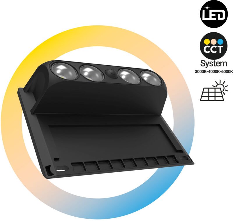 Solar LED Außenlampe - CCT - 4 LED - 120lm
