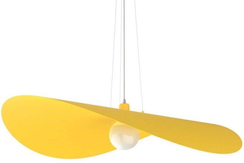 Lumicom - piuma sospensione Ø90 monocolore opaco