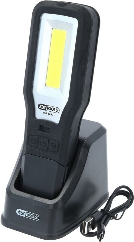 Ks Tools 150.4490 Mobile Werkstatt-Handlampe, knickbar, 550 Lumen 2021 Energieeffizienzklasse n.re