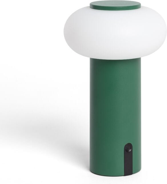 Efectoled - led Tischlampe Tragbar für Aussen Metall mit Aufladbarer Batterie Katse Grün
