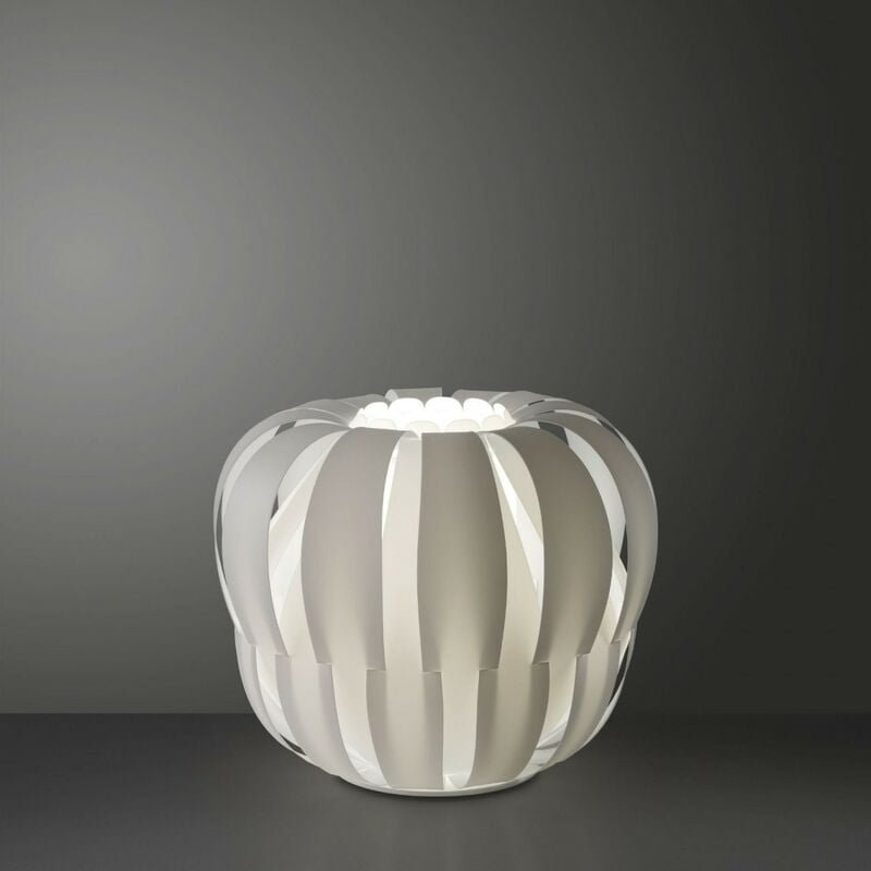 Stehlampe aus weißem Metall Cm. 60 x 55 Std