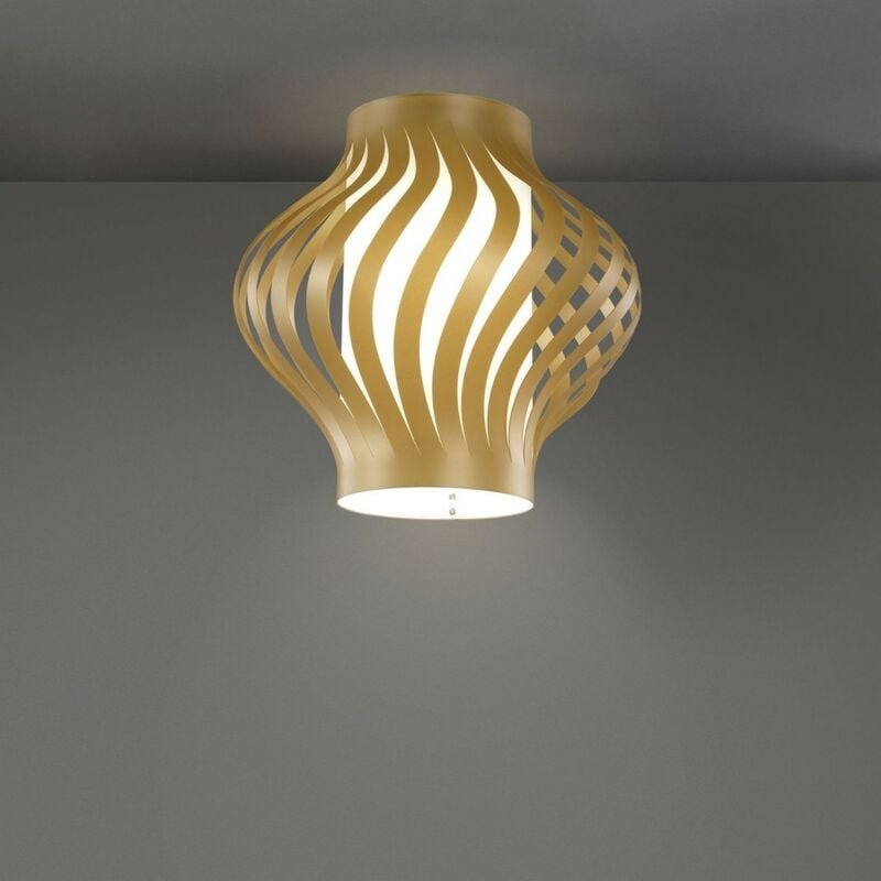 Linea Zero - Neu Gold Deckenleuchte Cm. 40 x 39 Std