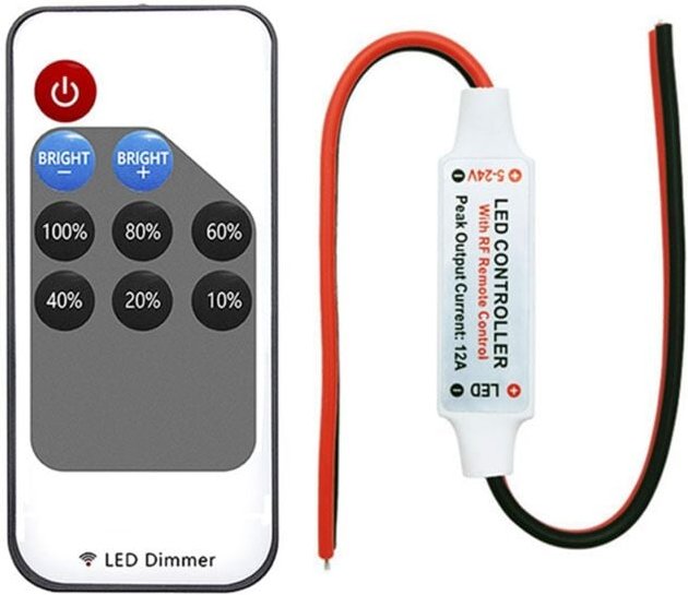 Spannungs-PWM-Signal-Controller 9-Tasten-Fernbedienung