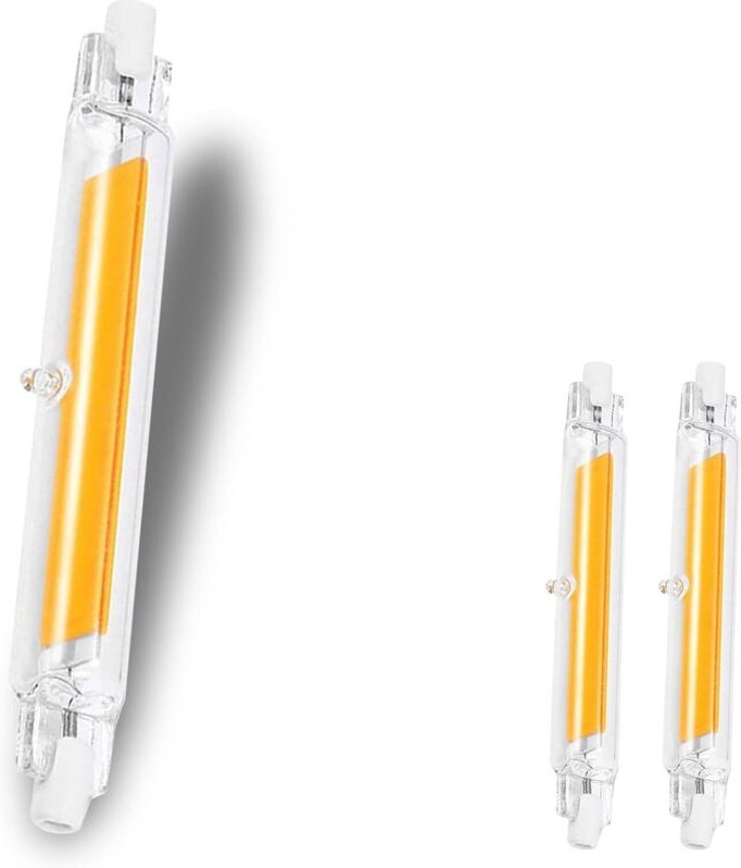 R7S 118-mm-LED-Lampen, dimmbar, 20 W, warmweiß (3000 K), 2000 lm, 220–240 V Wechselstrom, 360°-Beleuchtung, 2er-Pack