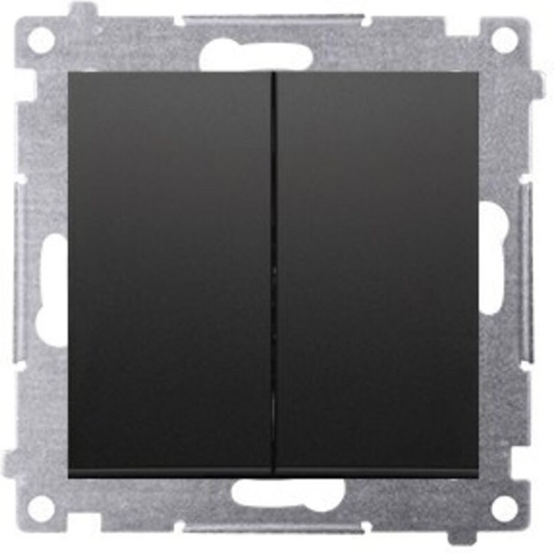 Kerzenschalter (Modul) 10AX, 250V, Schnellverbinder, mattschwarz Simon54