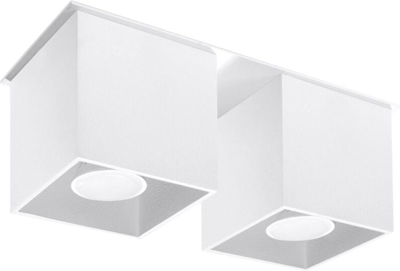 Deckenleuchte Delta 2 GU10 Weiß Aluminium Lumilo 00.141.65