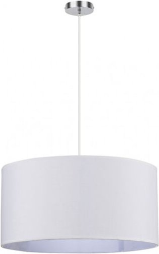 Senko - FABRILAMPChrom Chanza Pendelleuchte mit weißem Schirm