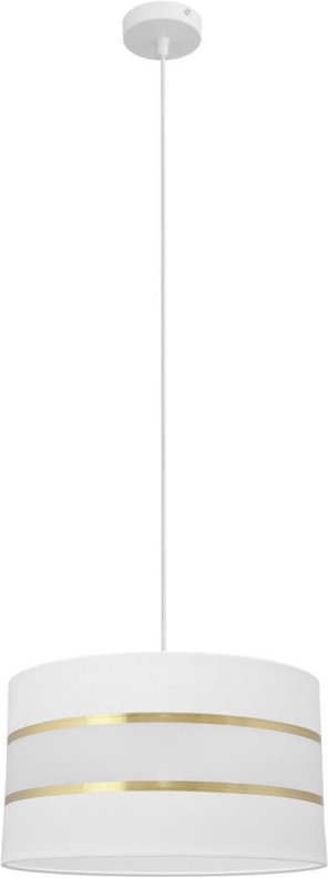 Helen Zylindrische Pendel-Deckenleuchte Weiß, Gold 35cm - Helam