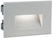 Sovil - Eingelassene Aluminiumgusslampe mit satiniertem Glasschirm - 3W, 300 Lumen, 4000°K Aluminium