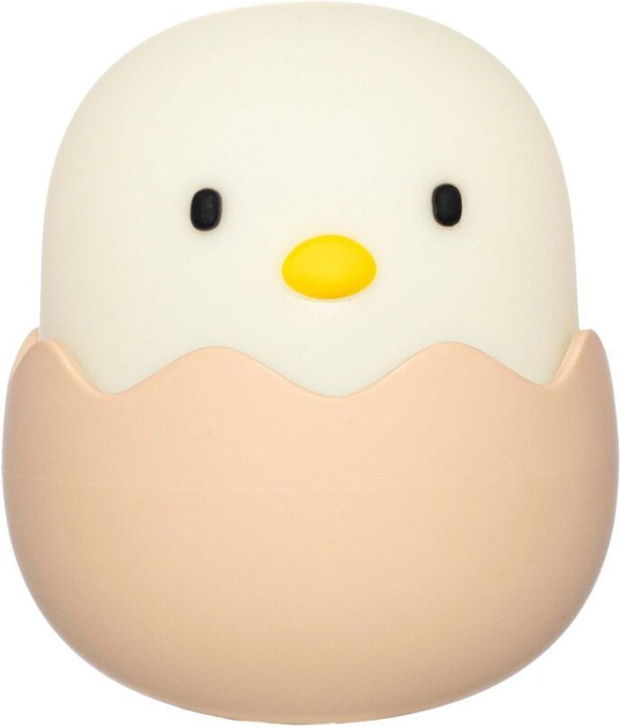 „Pollito“ Kindernachtlicht. Wiederaufladbare Tischlampe für Kinder. 3 Helligkeitsstufen. USB-C-Ladekabel.