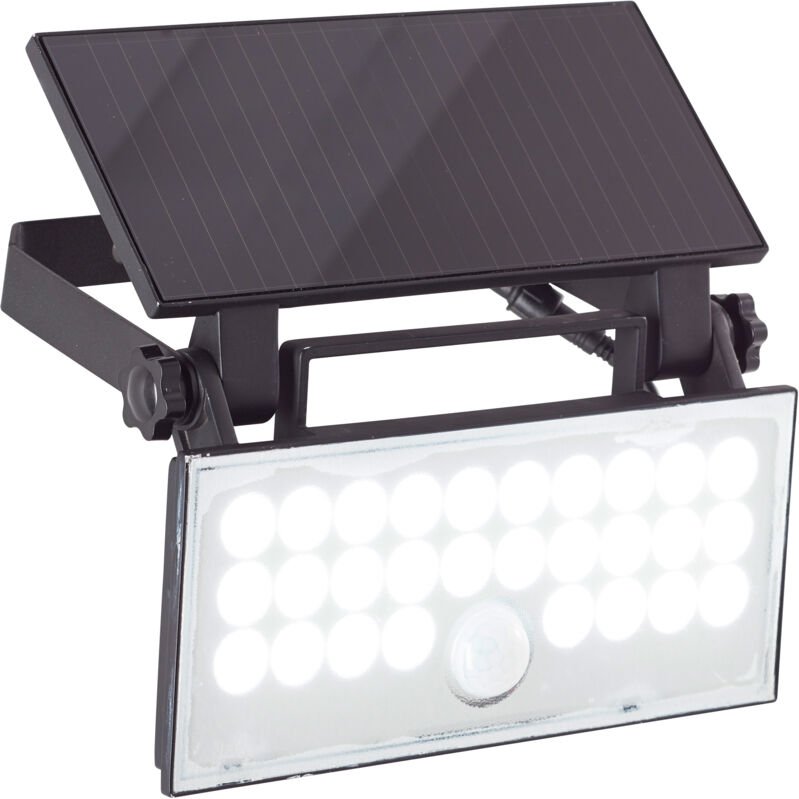 Brilliant - Luton G40421/06 Solar-Außenwandleuchte mit Bewegungsmelder led 6 w Schwarz