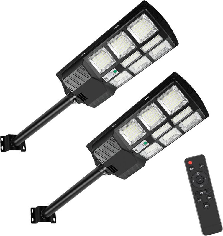Randaco 280 LED 2X Solarlampen für Außen Bewegungsmelder IP67 Solarleuchte Solarlampe 300w Wasserdichte Wandleuchte Gart...