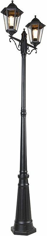Außenlaterne schwarz 220 cm 2-flammig IP44 - Havanna