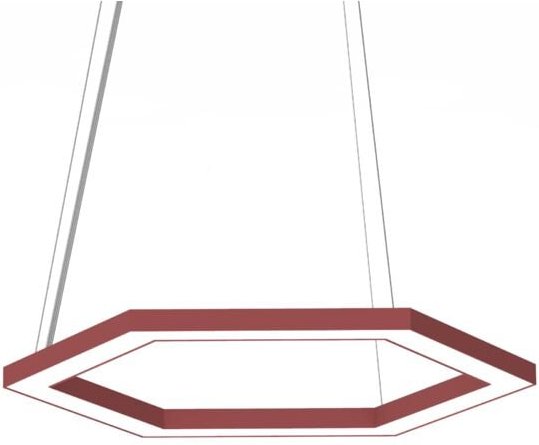 Lumicom - esagono sospensione Ø40 monocolore opaco