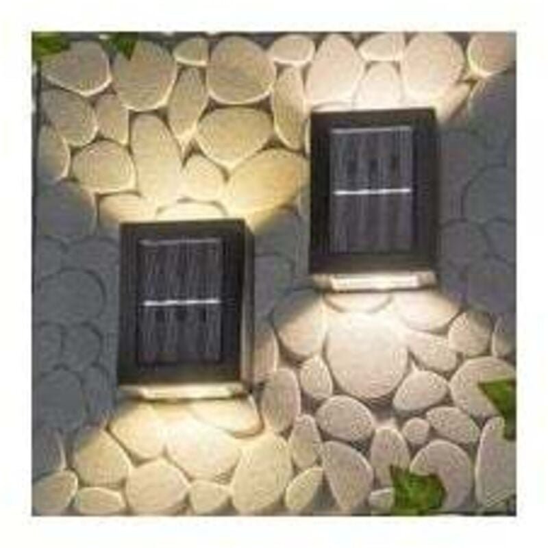Thumbnail - Up and Down Solar-Wandleuchten, energiesparend, wasserdicht, staubdicht, mit warmweißer led, für Garten, Terrasse, Garag...
