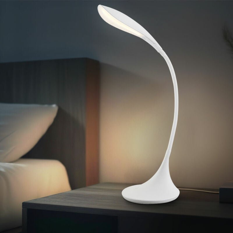 Led Tischlampe Schreibtischlampe Tischleuchte Touchdimmer beweglicher Spot beweglicher Spot, 280lm 5W 3000K warmweiß, h ...