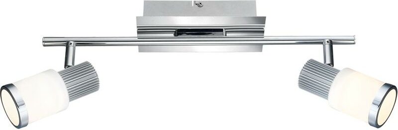 Led Decken Wand Spot Strahler Wohn Ess Schlaf Zimmer Lampe Chrom Nickel Glas Leuchte riviera