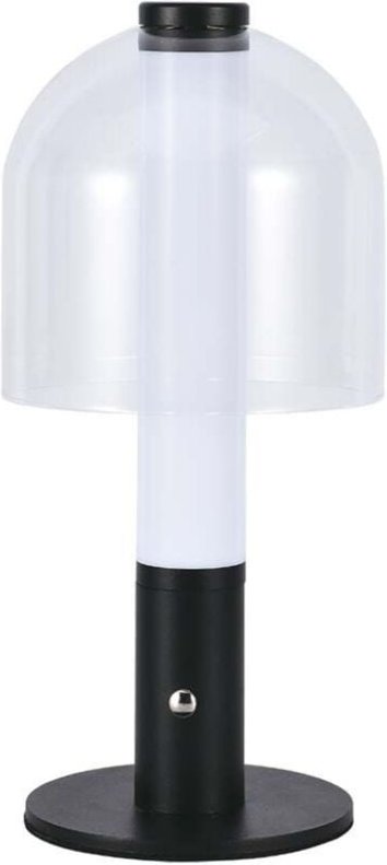 V-tac - Wiederaufladbare Tischlampen - Schwarz+Transparent - IP20 - 2W - 100 Lumen - 3IN1